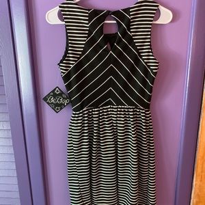 Bebop black & white dress